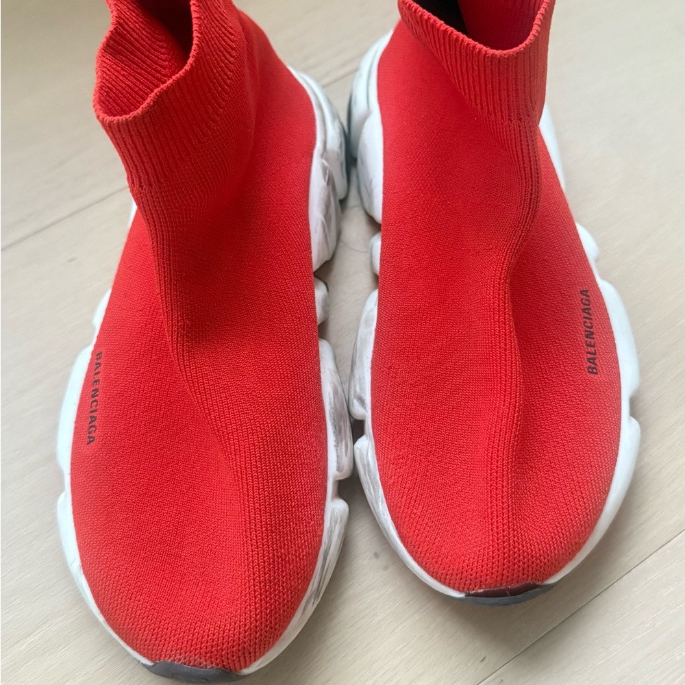 Balenciaga Speed Sneaker Kids in Red